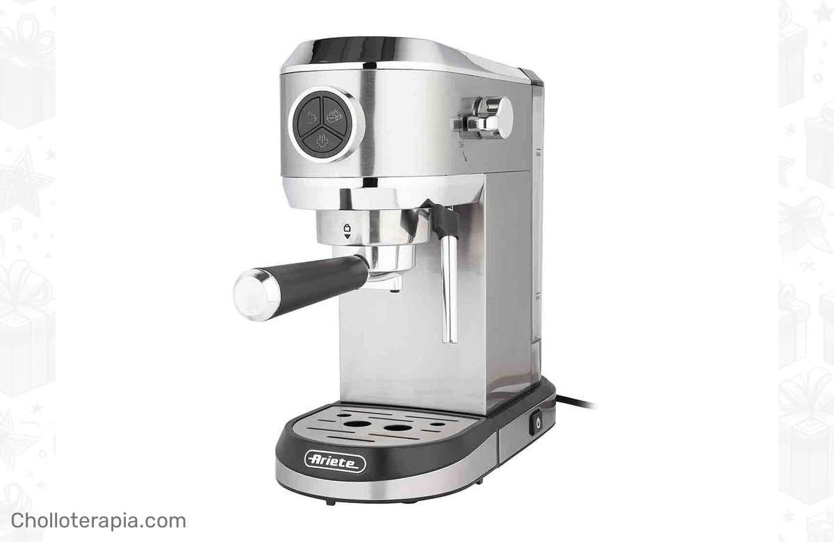 ¡No te pierdas esta oferta única en la cafetera Espresso Slim Delizia 1350 W de Ariete! ¡Hazte con la tuya ahora y disfruta de un café perfecto en casa!