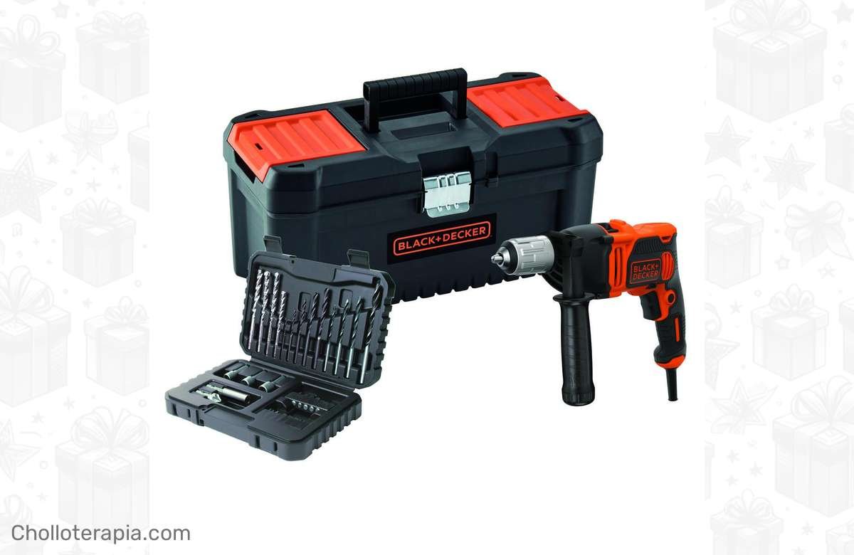 ¡No te pierdas esta oportunidad! Taladro Percutor Black and Decker con Set de Accesorios incluido.