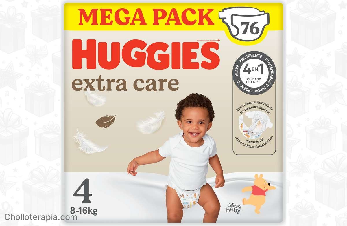 ¡No te pierdas este súper descuento en Huggies Extra Care Pañales Bebé!