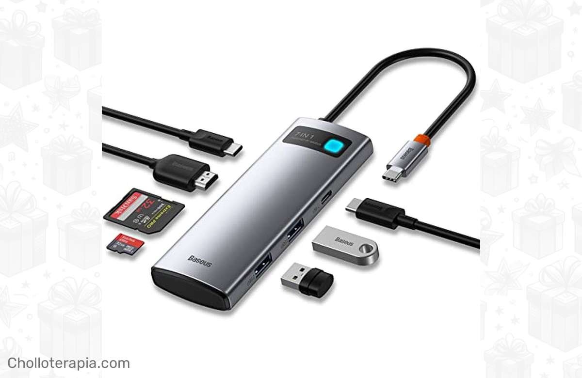 ¡No te quedes sin el adaptador USB-C 7 en 1 de Baseus para tu MacBook Pro e iPad Pro!