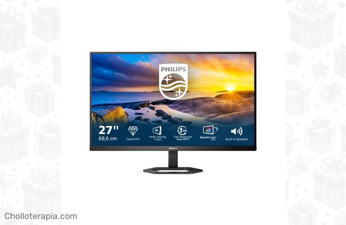 ¡No te quedes sin el monitor Philips QHD de 27 pulgadas con altavoces y altura ajustable!