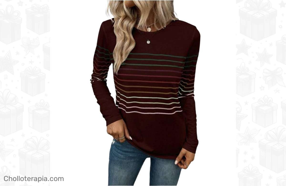 ¡No te quedes sin la camiseta de manga larga más trendy para mujeres!