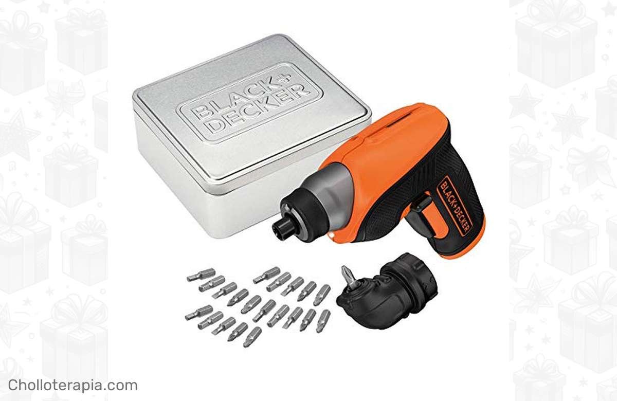 ¡No te quedes sin tu Atornillador BLACK+DECKER con 20 brocas y caja de almacenamiento a precio único!