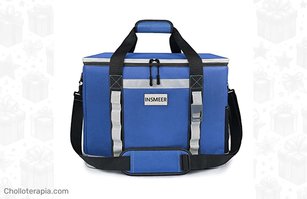 ¡No te quedes sin tu Bolsa Térmica Grande Plegable 25L/48L con INSMEER y ahorra un 60%! ¡Ideal para tus picnics y excursiones!