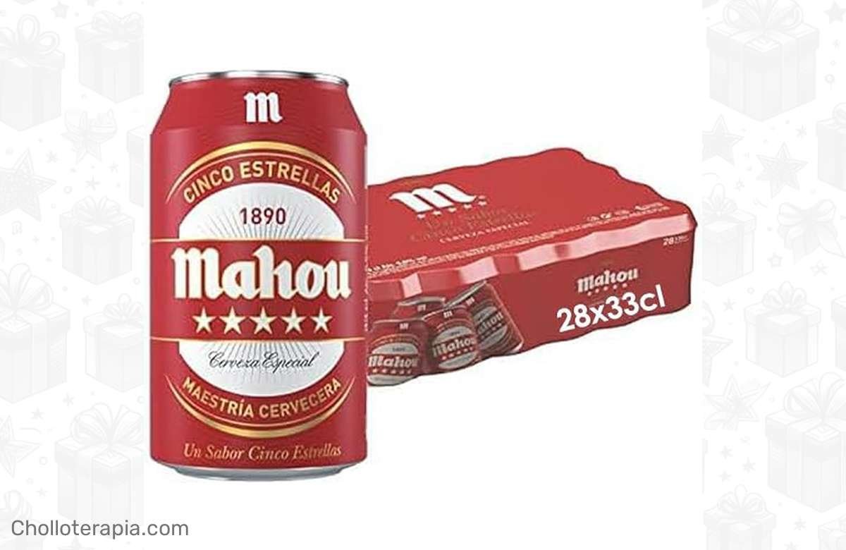 ¡No te quedes sin tu pack de Mahou 5 Estrellas con un 5.5% de alcohol! ¡Compra ya!