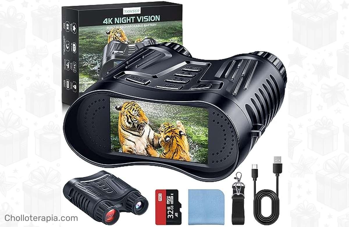 ¡Nunca más te pierdas nada! Binoculares Visión Nocturna 4K con 48% de descuento. ¡Aprovecha ya!