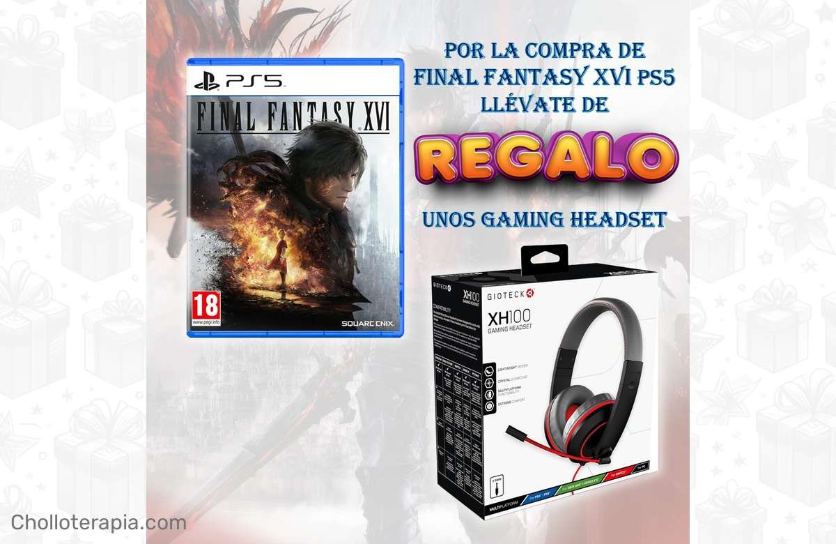 ¡Oferta Exclusiva! Pack Final Fantasy XVI para PS5 + Auricular Gaming de Regalo ¡No te lo pierdas! Sumérgete en el Mundo de Fantasía de Square Enix.