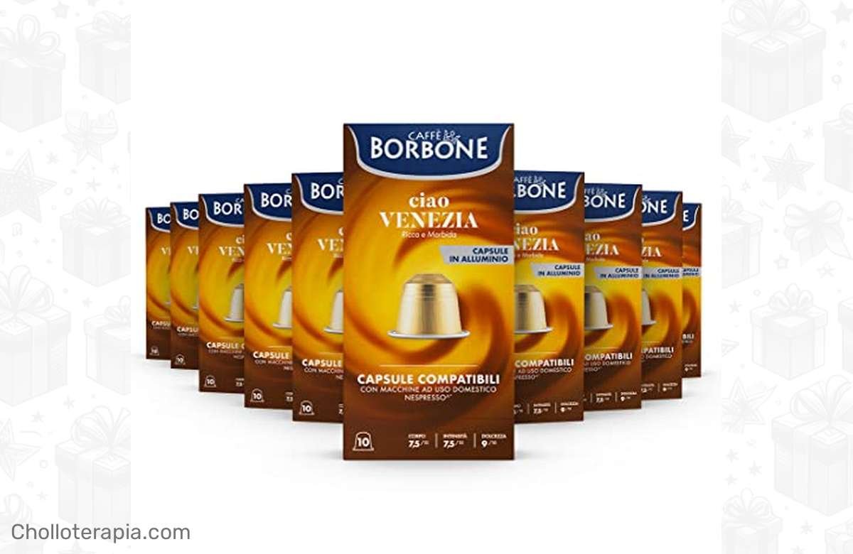 ¡Oferta bomba en Caffè Borbone Mezcla Ciao Venezia Nespresso! ¡No te lo pierdas y disfruta de un café de lujo!