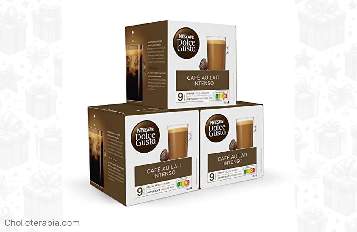 ¡Oferta exclusiva! Café con Leche Intenso Dolce Gusto NESCAFÉ, Pack 3 x 16 Cápsulas a precio de locura