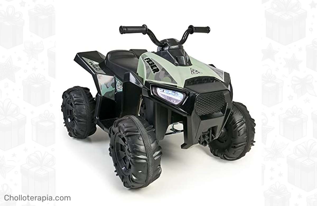 ¡Oferta increíble! Feber- Quad Boxer, el vehículo eléctrico de 12V con marchas adelante y atrás. ¡No te lo pierdas!