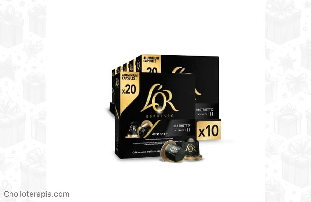 ¡Oferta increíble! Llévate 200 cápsulas de café L’OR Espresso Ristretto intensidad 11 a un precio irresistible