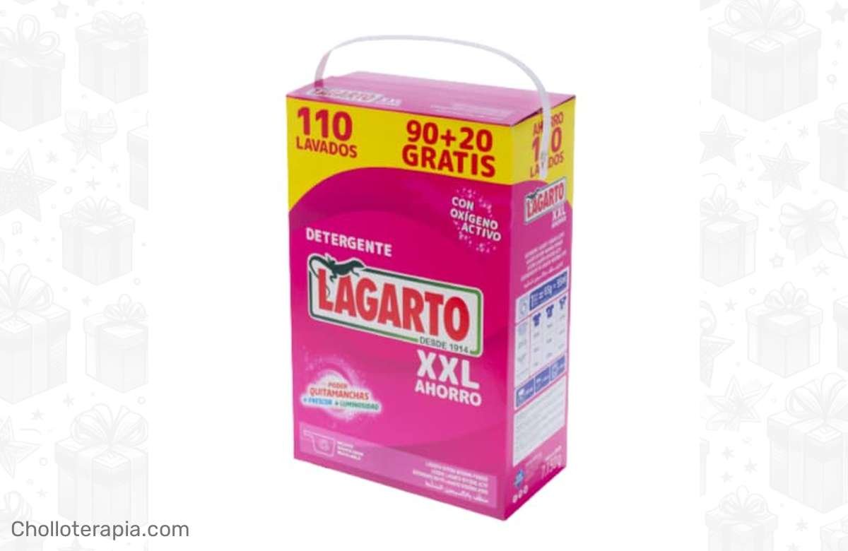 ¡Oferta única! Detergente Lagarto con oxígeno activo para 110 lavados ¡Compra ya!