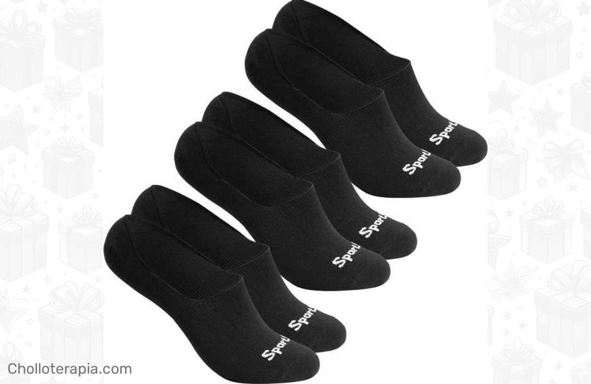 ¡Oferta única! ¡Calcetines cortos 3 pares negro a precio de locura!