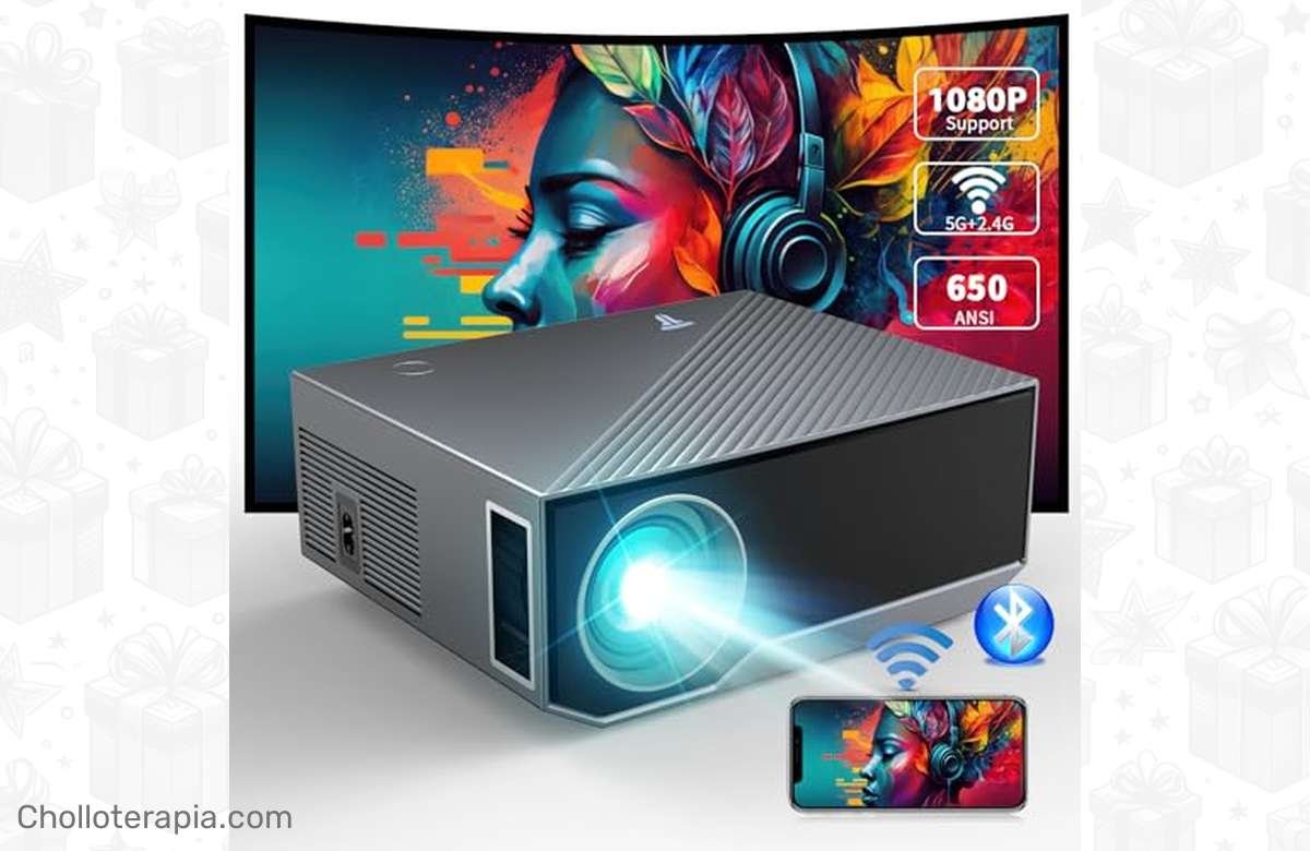 ¡Oferta única! ¡Proyector portátil con WiFi y Bluetooth al 84% de descuento! ¡Lleva el cine a donde quieras!