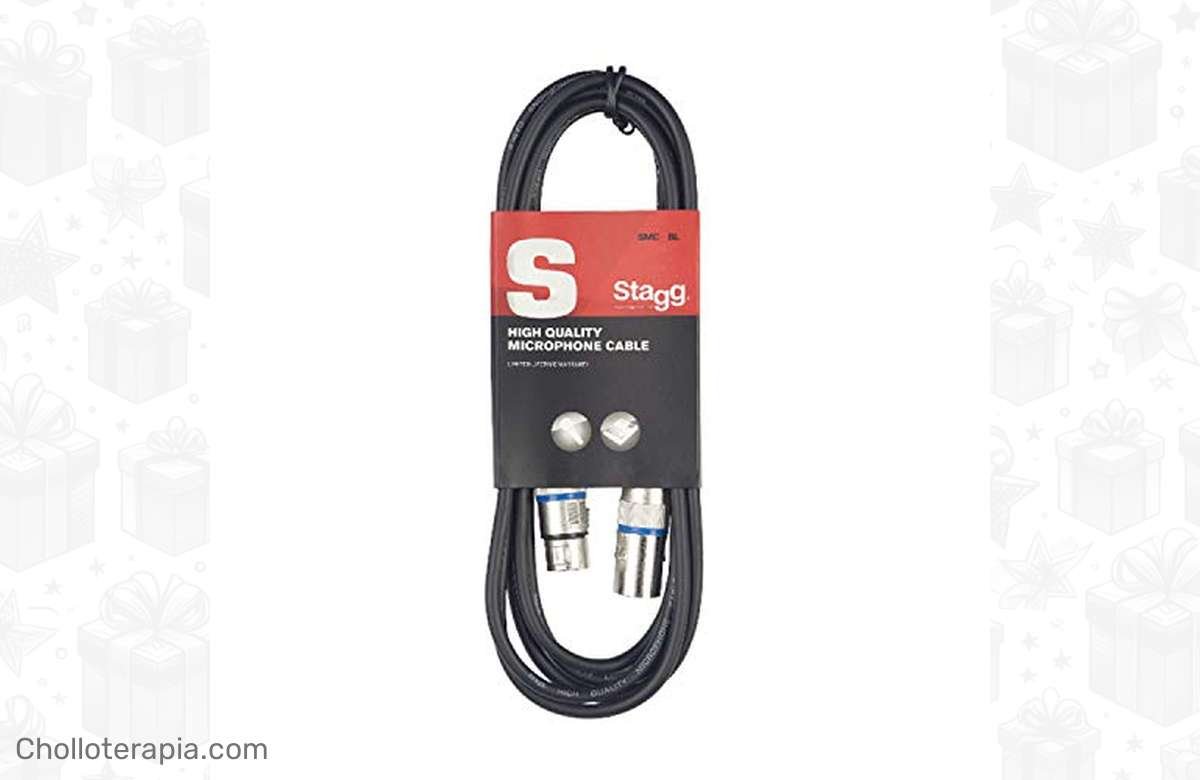 ¡Precio de locura! Cable de micrófono Stagg SMC6 BL 6m a precio de ganga.