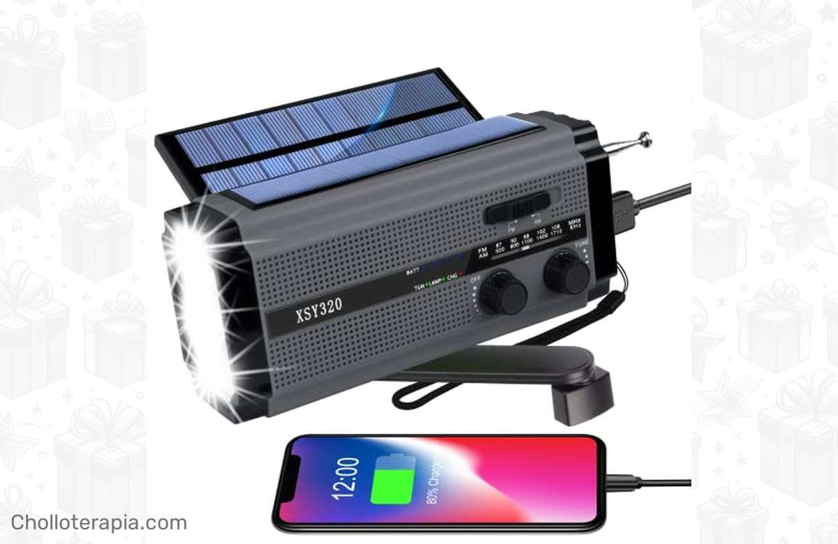 ¡Prepárate para cualquier emergencia con esta radio solar portátil! ¡Oferta única que no puedes dejar pasar!