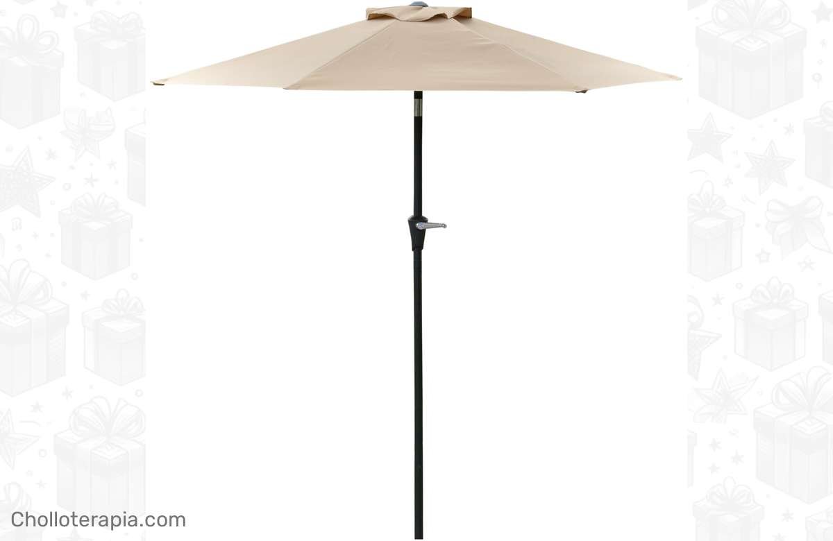 ¡Protégete del sol con este parasol basculante para tu jardín! ¡No dejes que el calor arruine tus días de verano!