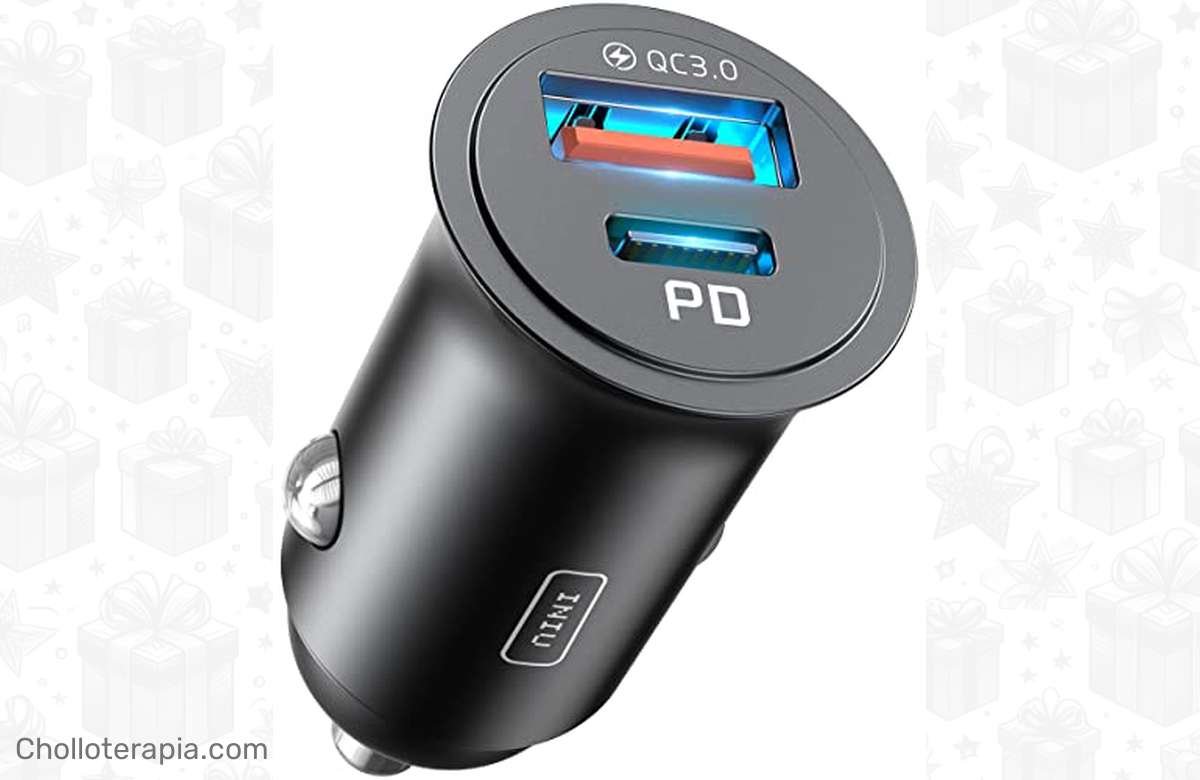 ¡Recarga rápido tu móvil con el INIU Cargador de Coche! ¡Descuento del 32% con código!