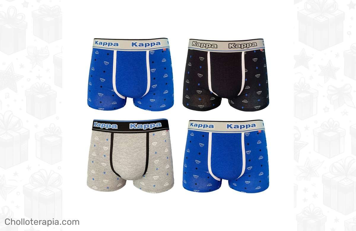 ¡Renueva tu colección de calzoncillos con UNCO KAPPA! ¡Pack de 4 unidades a precio de chollo! ¡Imprescindibles en tu armario!