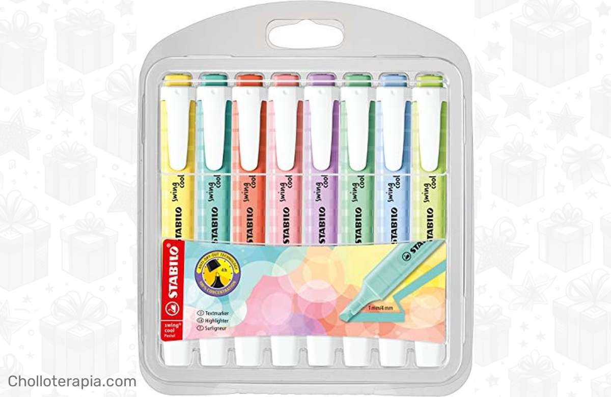 ¡Renueva tu colección de rotuladores con este pack de 8 Stabilo fluorescentes en colores pastel! ¡No te quedes sin ellos!