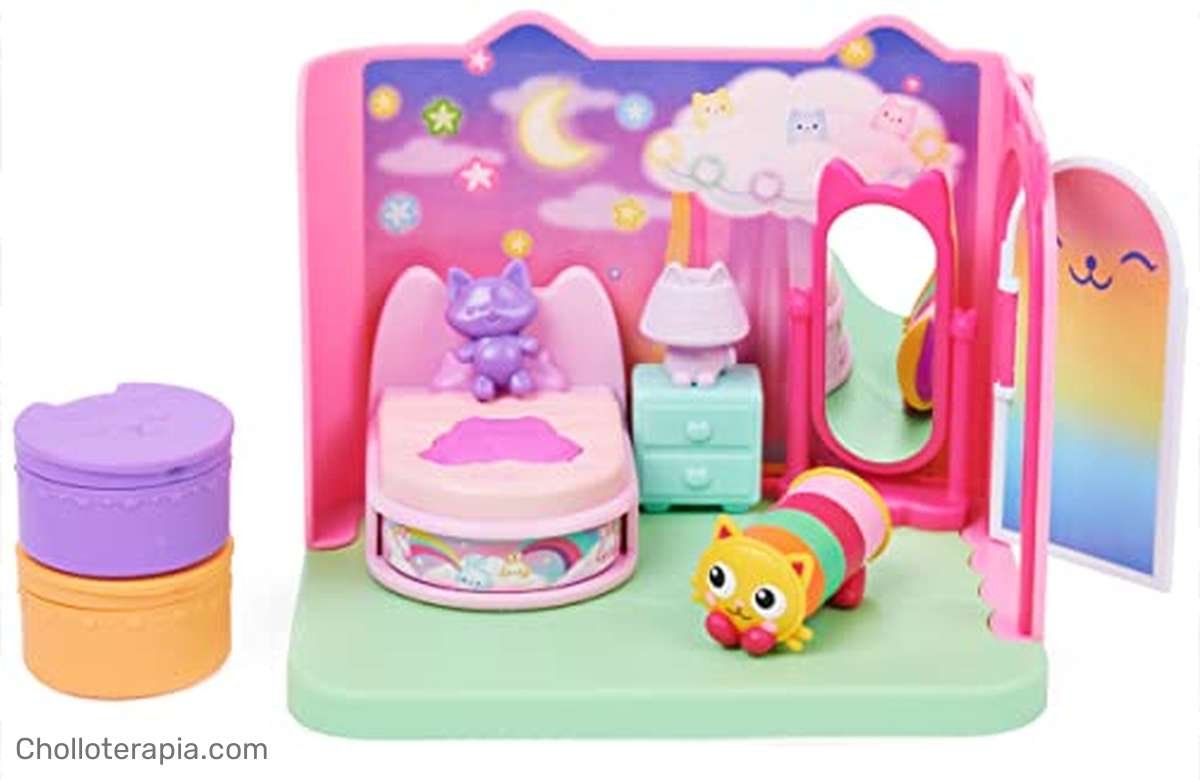 ¡Transforma el dormitorio de tus hijos con la casa de muñecas de Gabby! ¡Toda una experiencia con 1 figura, 3 accesorios, 2 cajas sorpresa y 3 muebles incluidos! ¡No te lo puedes perder!