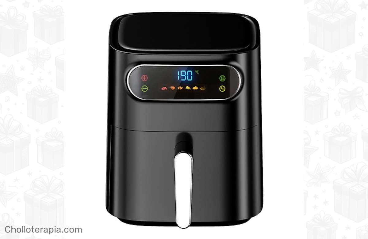 Descuento Bomba: ¡Freidora de aire sin aceite con pantalla LED táctil a precio de locura! ¡Compra ya!