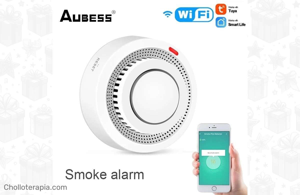 No dejes que un incendio arruine tu hogar: consigue el Sensor de Alarma de Humo ZigBee/Tuya WiFi de Aubess en oferta