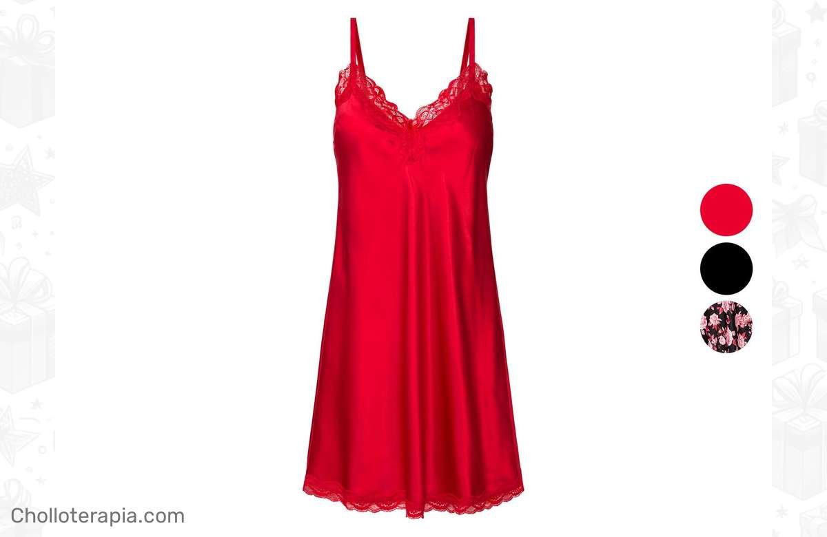 – Seduce con el camisón de satén con encaje más irresistible