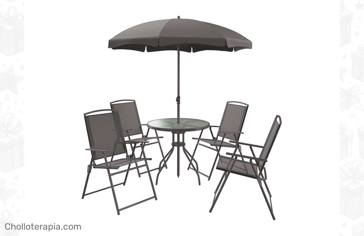 ¡Ahorra a lo grande! Compra un set de sillas y mesa con sombrilla a precio mínimo. ¡No te lo pierdas!