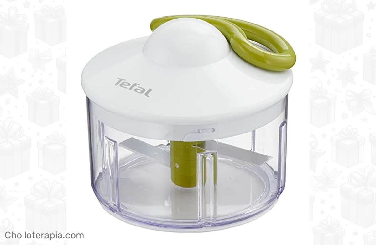 ¡Ahorra tiempo y esfuerzo con la Picadora manual Tefal Fresh Kitchen 5 segundos! ¡Prepara tus platos en un abrir y cerrar de ojos!