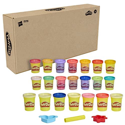 ¡Ahorra ya en este pack de 21 botes de Play Doh brillante y metálica!