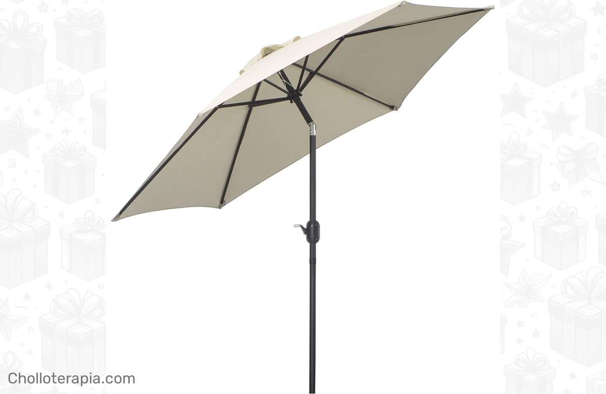 ¡Aprovecha el descuento y consigue tu sombrilla reclinable para disfrutar al aire libre como nunca!