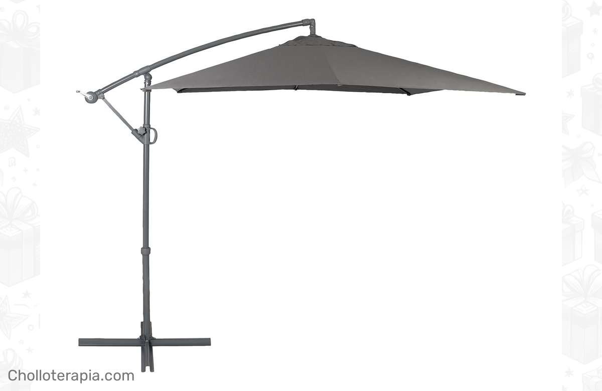 ¡Aprovecha ya! Sombrilla cuadrada con soporte lateral a precio increíble + envío gratis con cupón