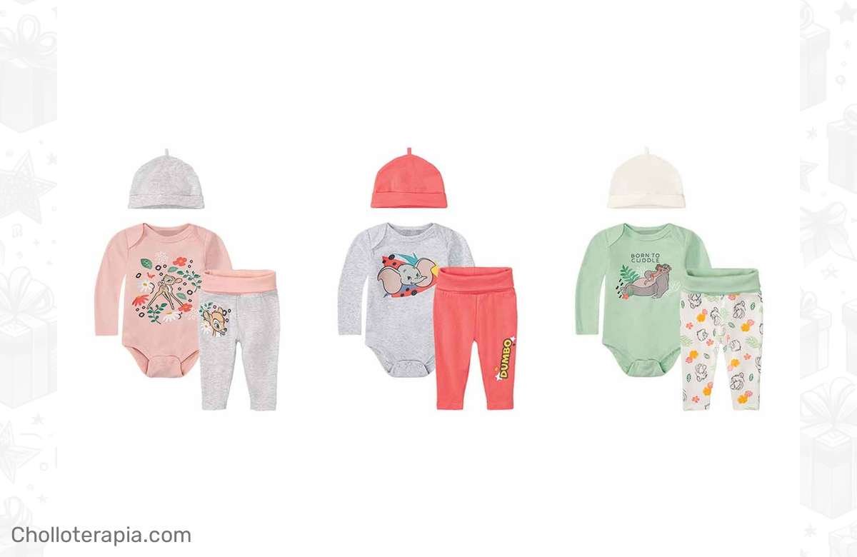 ¡Arrasa con este conjunto Disney® para bebé 3 pzs a precio de locura! ¡No te lo pierdas!