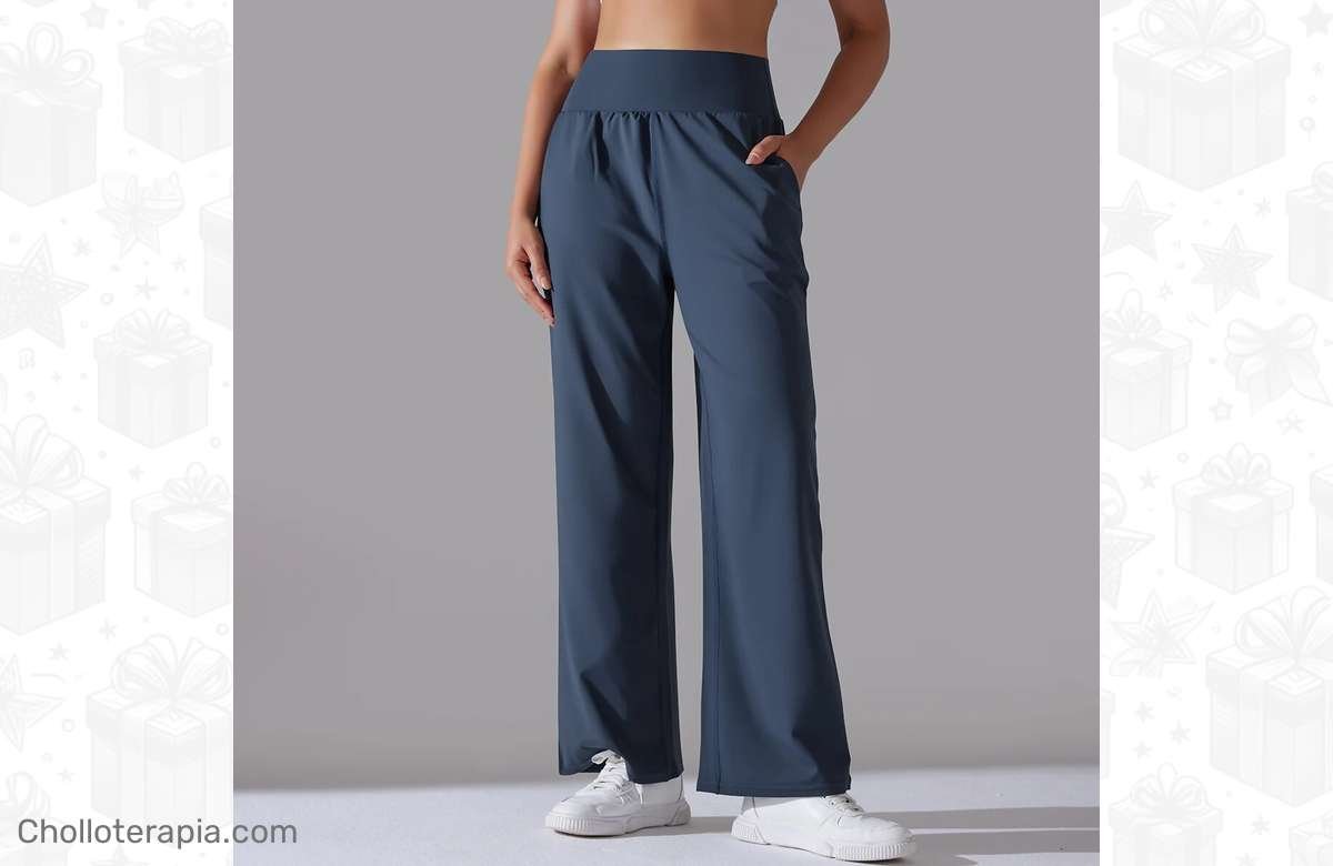 ¡Arrasa en la oficina con estos pantalones informales de pierna ancha!