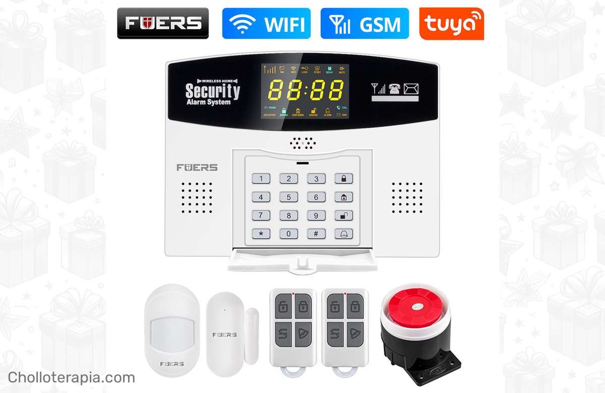 ¡Asegura tu paz con la alarma inteligente Fuers W210 al mejor precio!