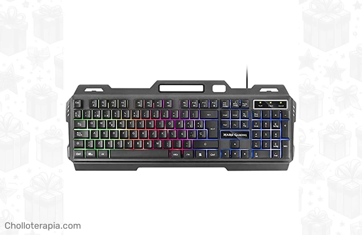 ¡Atrapa el Teclado Gaming Mars MK120ES con descuento brutal! ¡No dejes pasar esta oportunidad única en gris y negro!