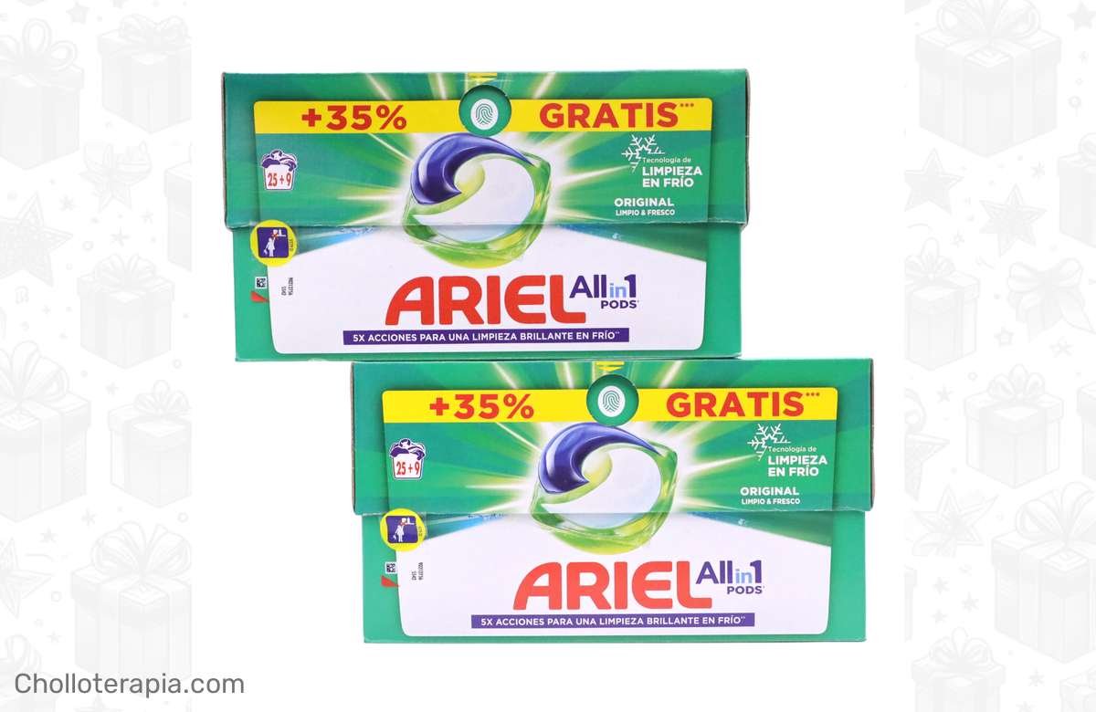 ¡Compra ya este súper pack de detergente Ariel con 68 lavados!