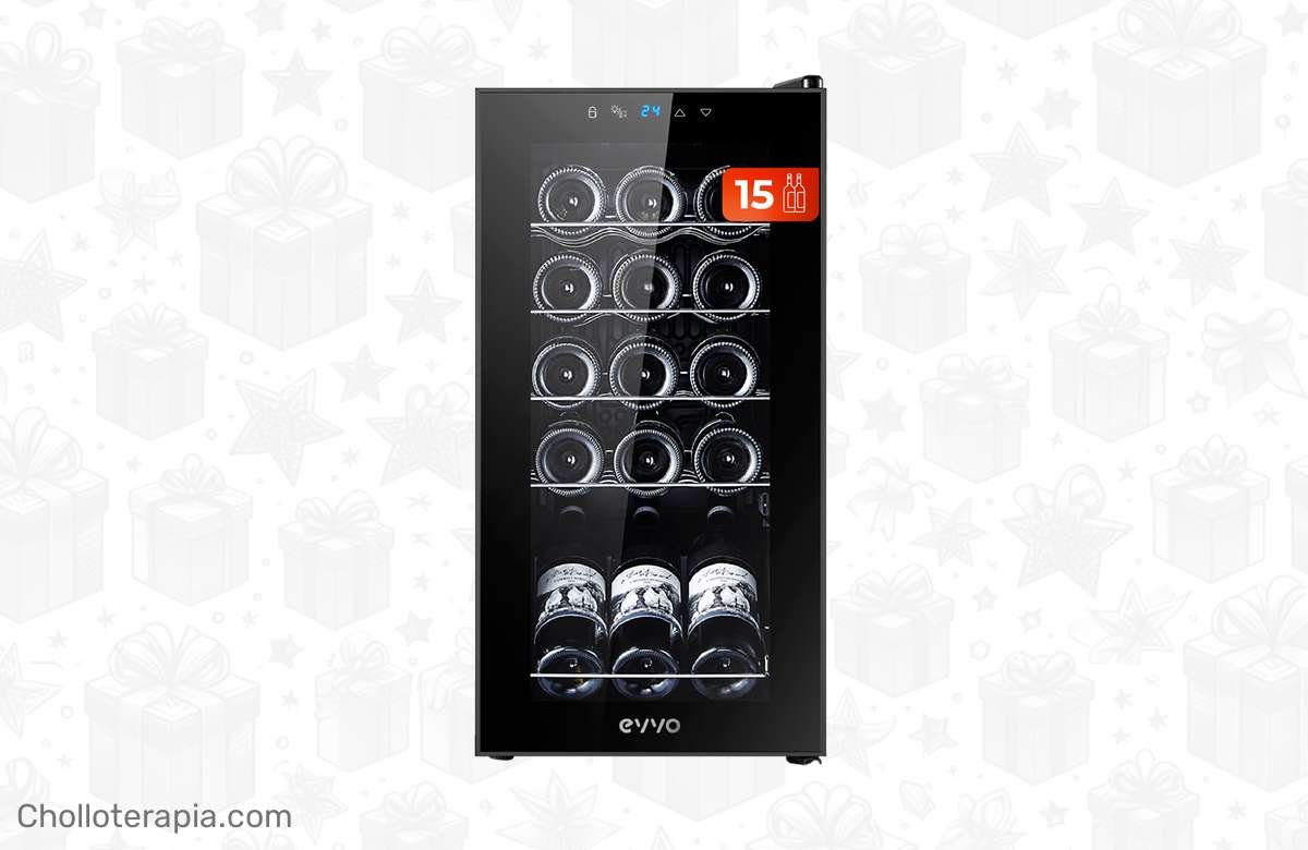 ¡Consigue la Vinoteca EVVO VT15 y mantén tus vinos siempre frescos!