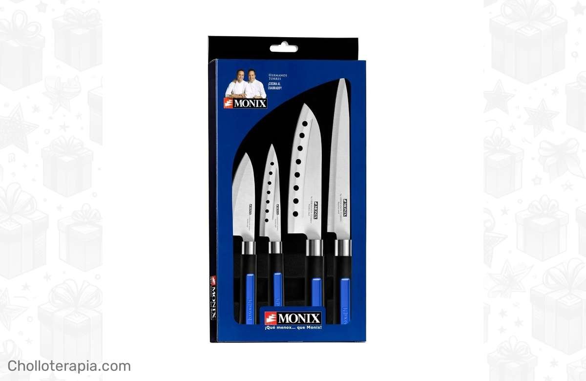 ¡Consigue tu juego de cuchillos japoneses Monix Solid Plus y corta como un auténtico chef!