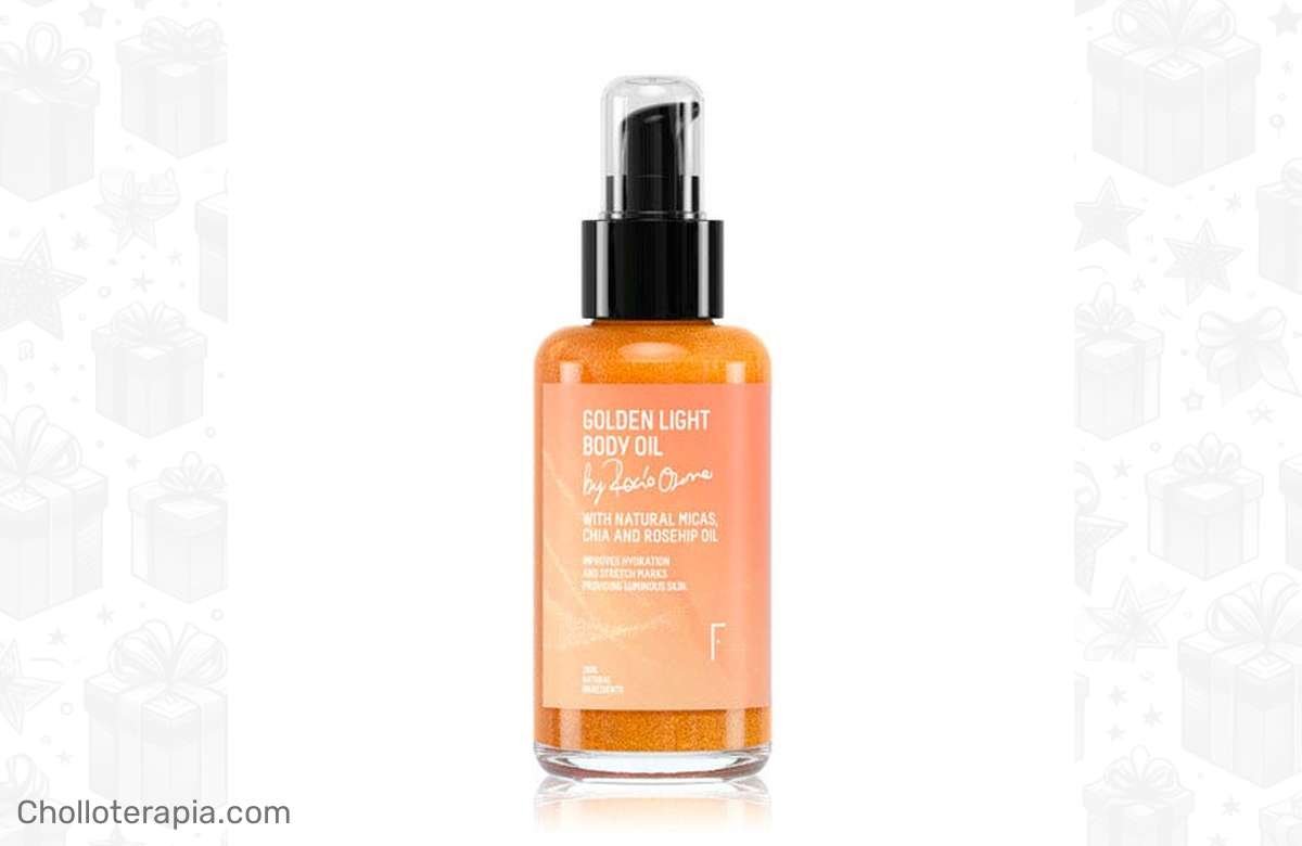 ¡Consigue un brillo dorado increíble con este aceite corporal 100% natural!