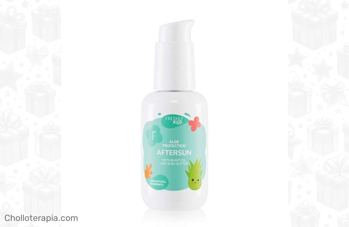 ¡Dale a tu pequeña protección después del sol con Aloe Protection Aftersun Kids de Freshly Cosmetics!