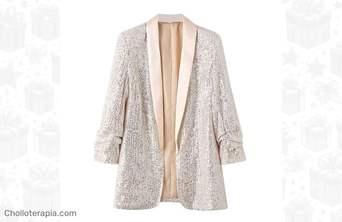 ¡Dale brillo a tu look con la chaqueta TRAFZA de lentejuelas! ¡No te quedes sin la tuya!