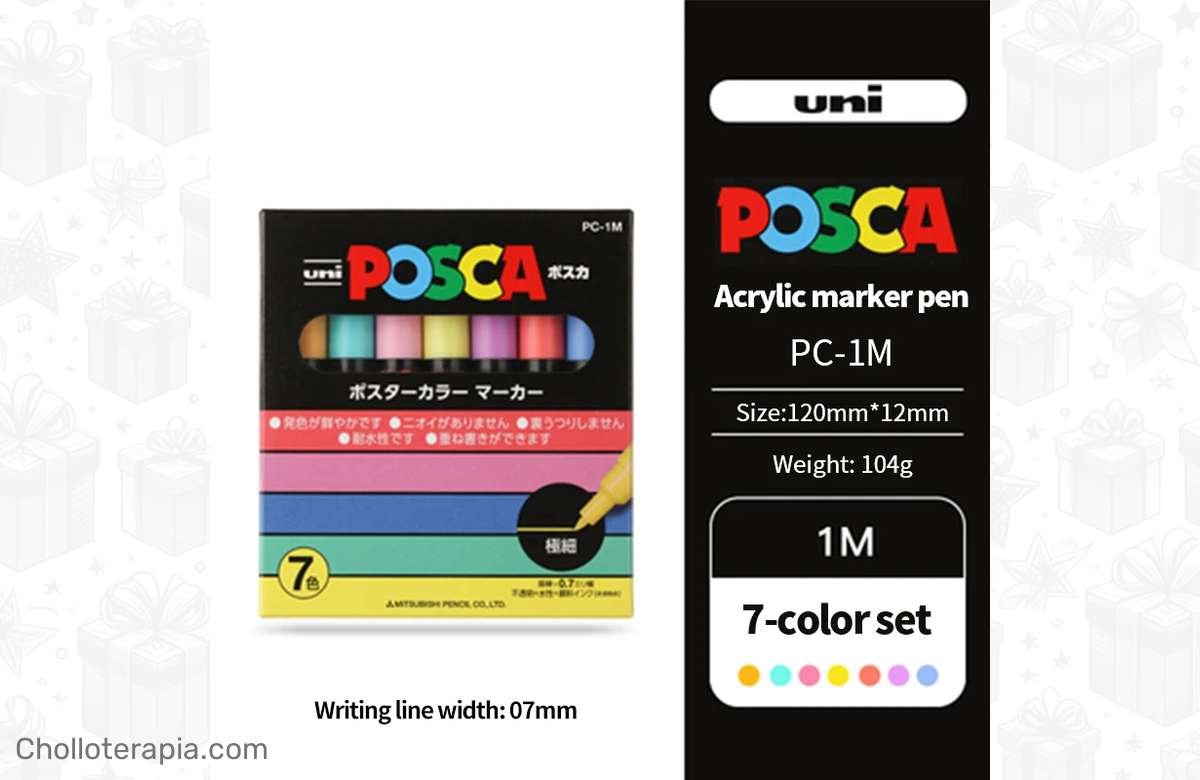 ¡Dale vida a tus creaciones con el Pack de Rotuladores Uni POSCA! ¡Colores que brillan en tu arte!