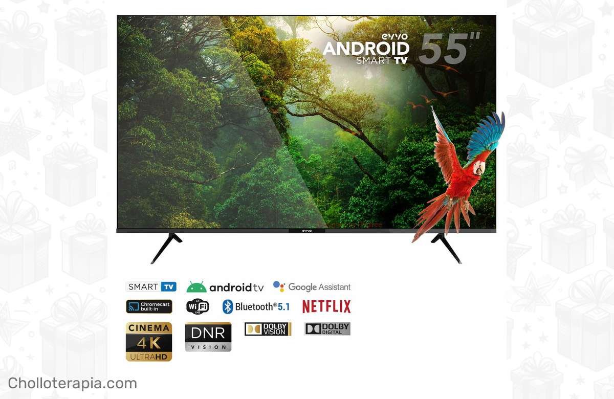 ¡Dale vida a tus momentos con Evvo Android UHD 4K! Envío gratis y financiación sin intereses. ¡No te lo pierdas!