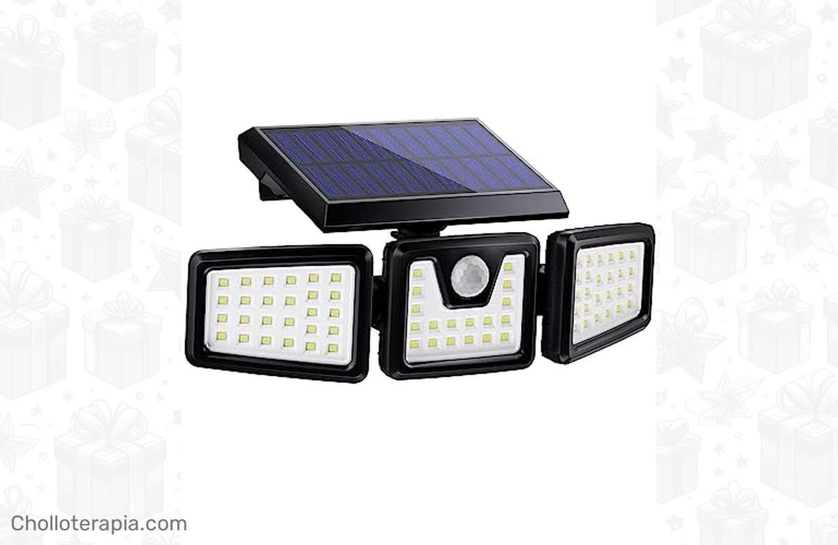 ¡Descuento del 50% en Luz Solar Exterior con 70 LED! ¡Ilumina y protege tu hogar ahora!