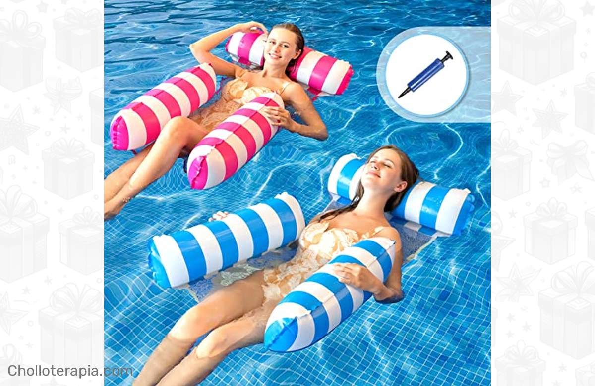 ¡Descuento del 55% en pack de 2 colchonetas de piscina para un verano inolvidable!