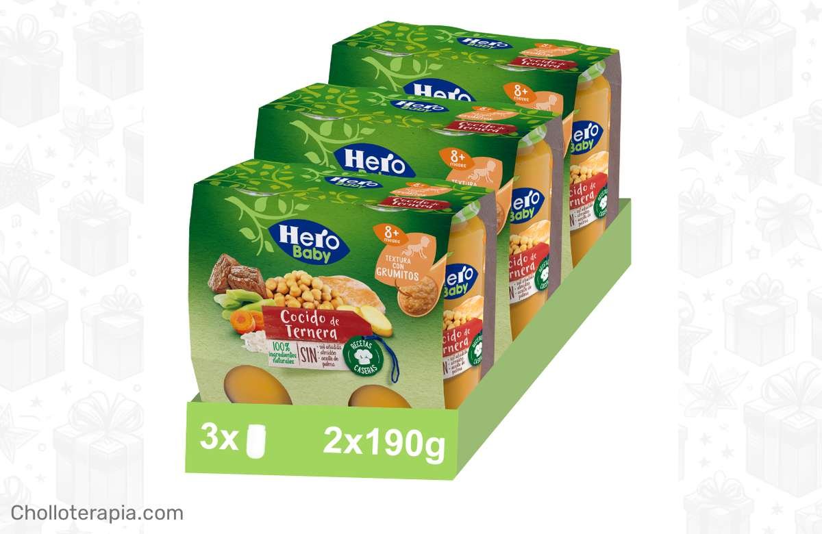 ¡Descuento increíble! Pack Tarritos de Cocido de Ternera para bebés de 8 meses. ¡No te lo pierdas!