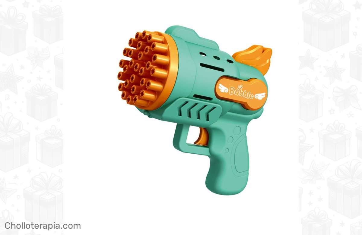 ¡Hazte con la pistola de burbujas eléctrica más divertida del mercado! ¡No te quedes sin la tuya!