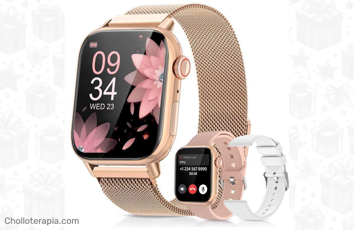 ¡Lleva tu estilo al siguiente nivel con el reloj inteligente Ultra 9 Series 2023 para mujeres! ¡Personalízalo a tu gusto con NFC y llamada! ¡Regalos exclusivos para mujeres! ¡No te pierdas esta oportunidad única!